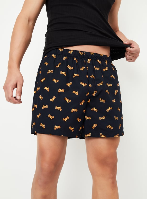 Men Printed Elasticated Boxers