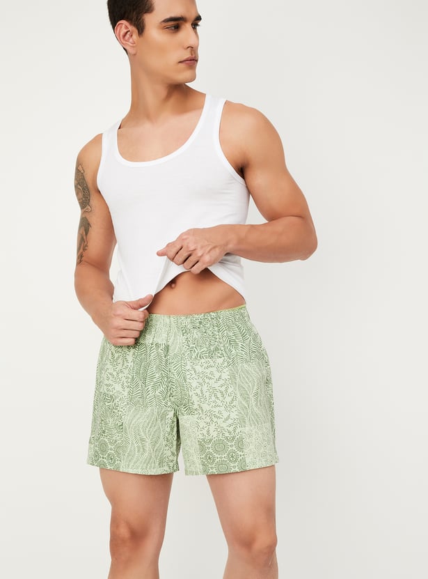 Men Printed Elasticated Boxers