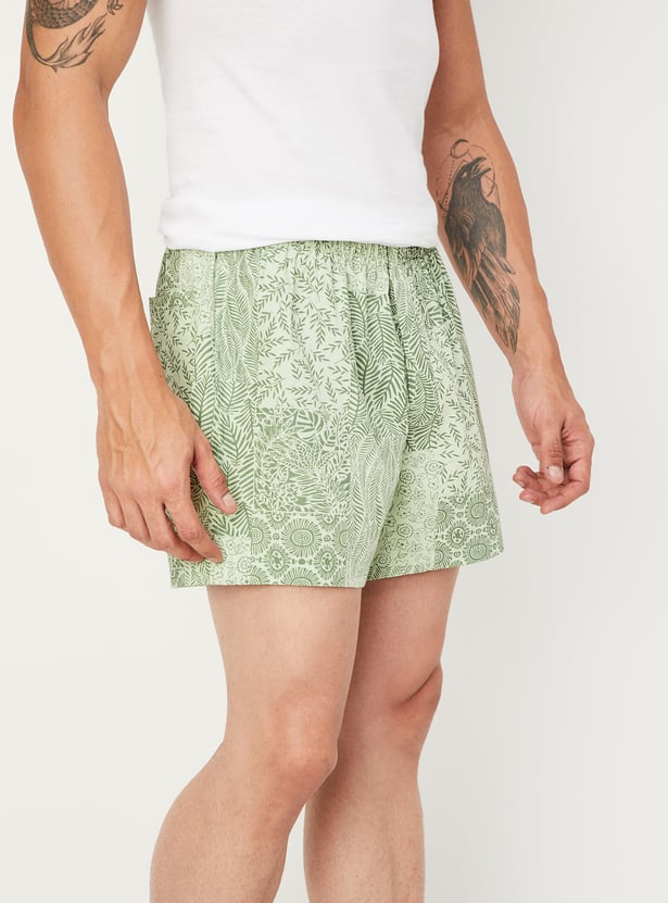 Men Printed Elasticated Boxers