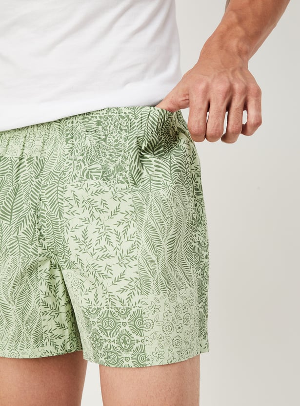 Men Printed Elasticated Boxers