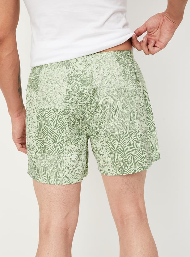 Men Printed Elasticated Boxers