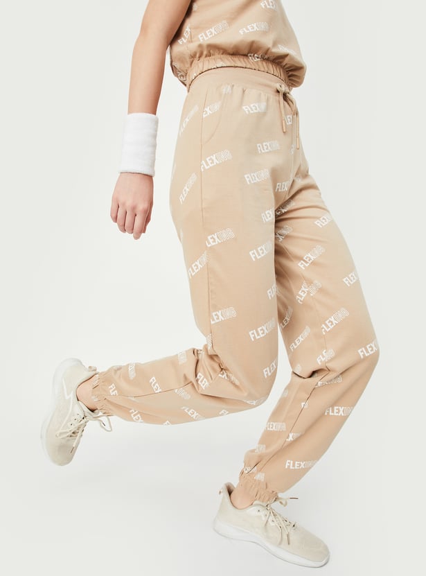 Women Typographic Printed Joggers