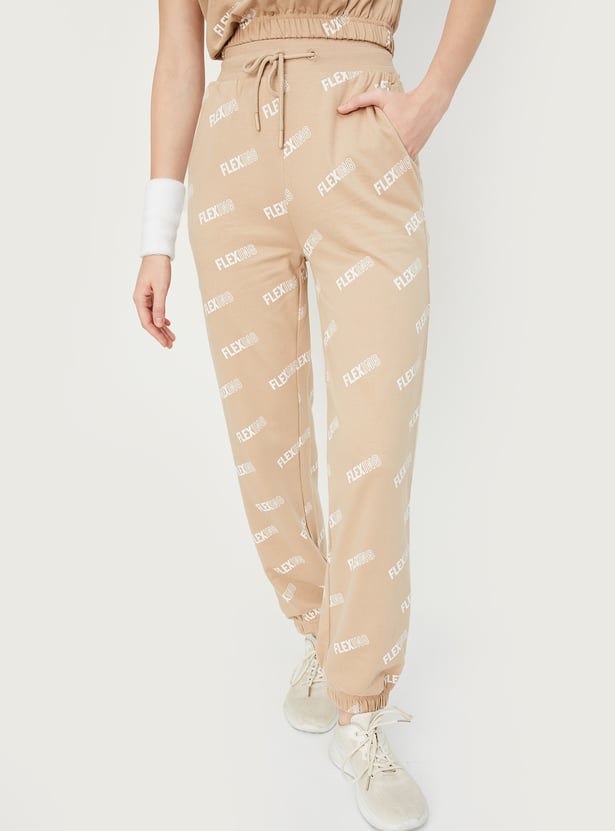 Women Typographic Printed Joggers