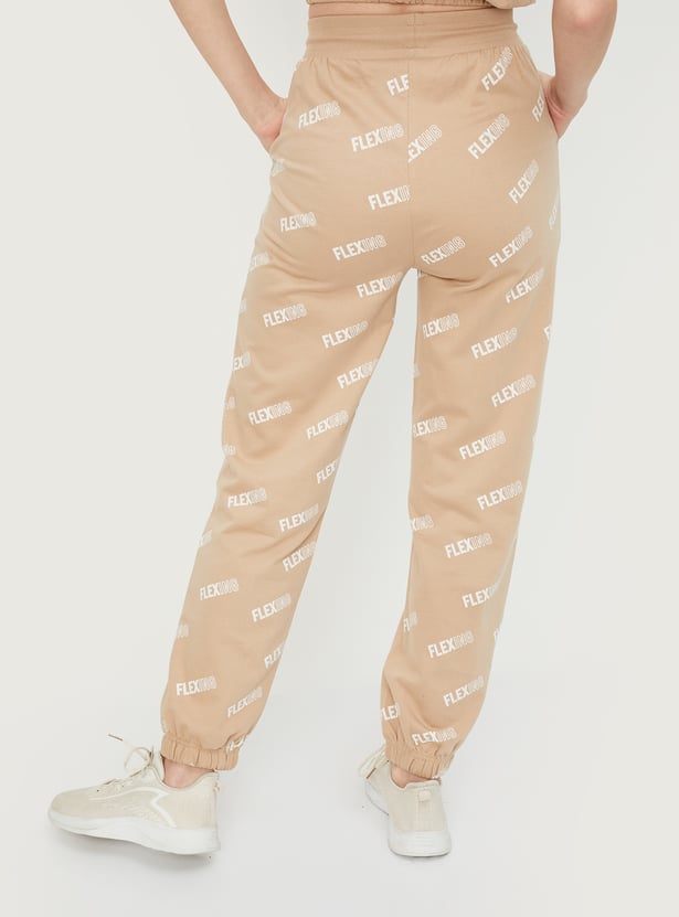 Women Typographic Printed Joggers