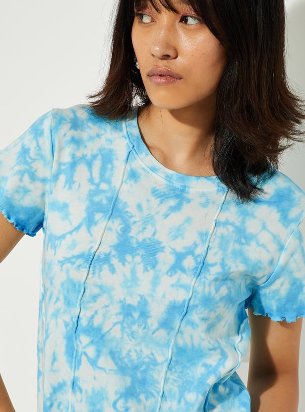 Buy URB_N Women Tie & Dye T-shirt Online at just Rs. 599.0