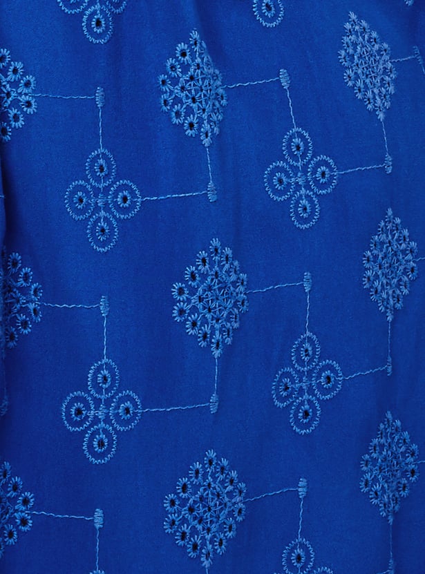 Women Schiffli A-Line Dress