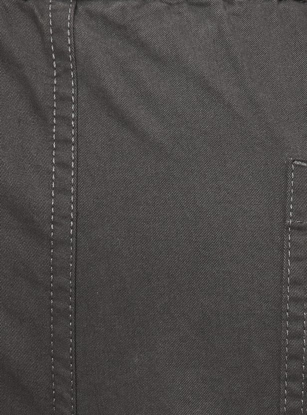 Boys Solid Cargo Pants