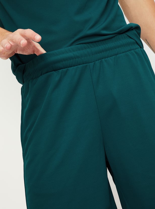 Men Side Striped Sports Shorts