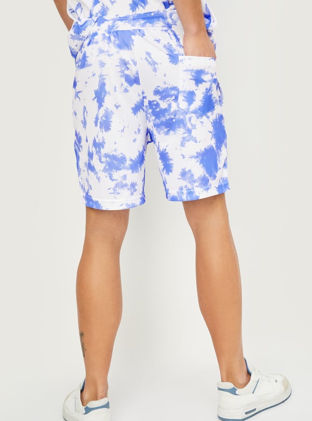 Men Tie & Dye Active Shorts