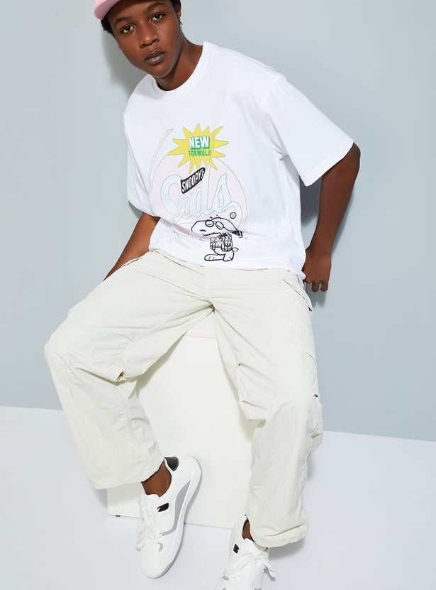 URB_N Women Snoopy Printed T-shirt | White | Printed