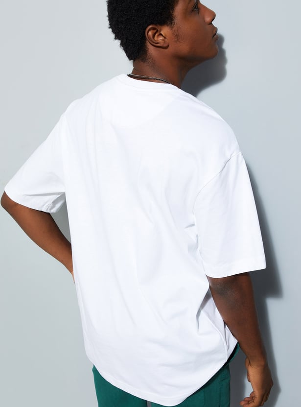 URB_N Men Oversized Naruto Printed T-shirt