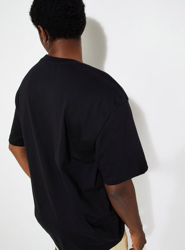 URB_N Men Oversized AC/DC Printed T-shirt