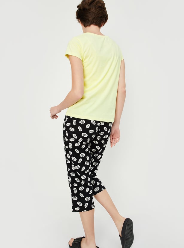 Women Printed Capri Set