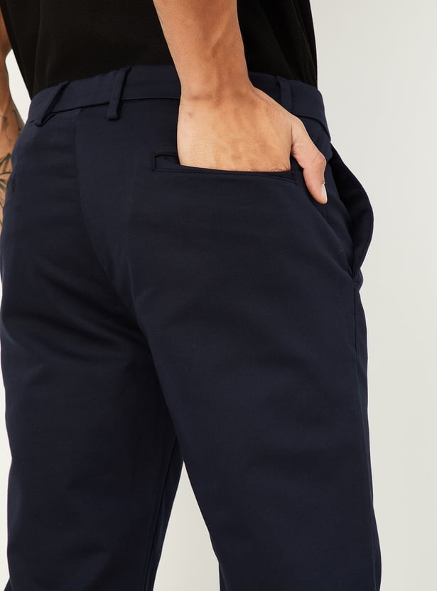 Buy Men Slim Fit Solid Chinos Online at just Rs. 1499.0 - 1000013817370 ...