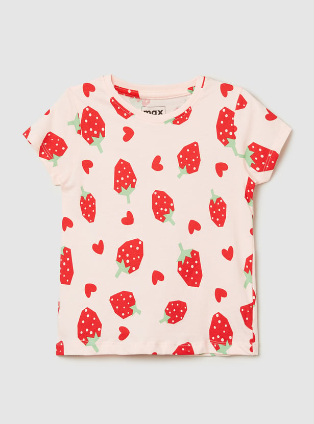 Girls All-Over Printed T-shirt