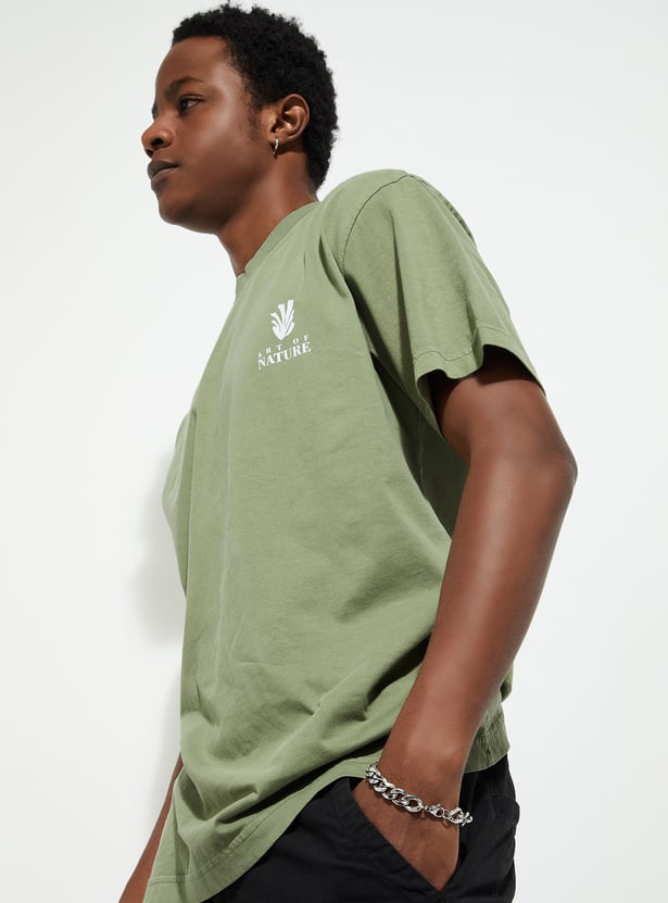 Buy URB_N Men Oversized Back Printed T-shirt Online at just Rs