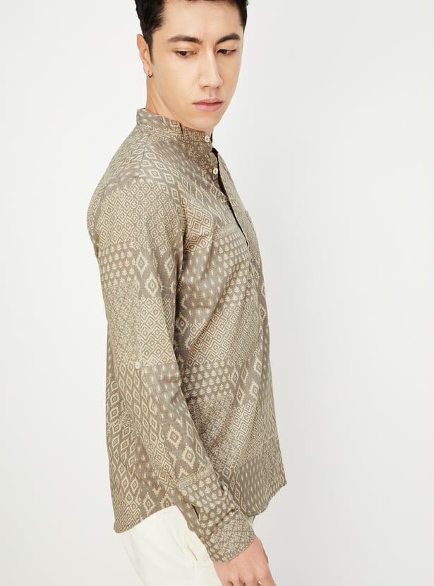 Men Printed Short Kurta