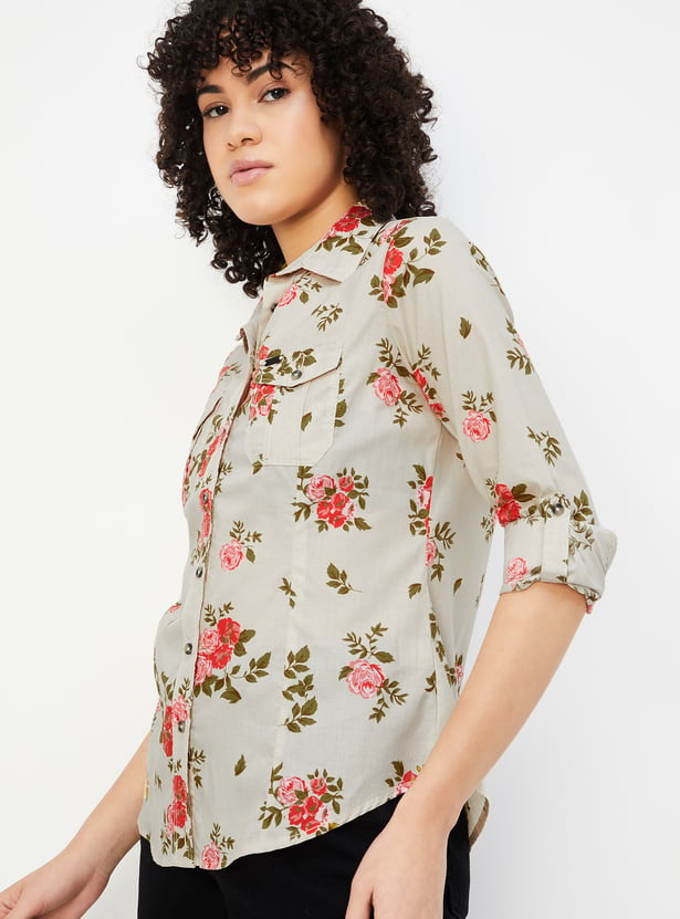 Women Floral Printed Shirt