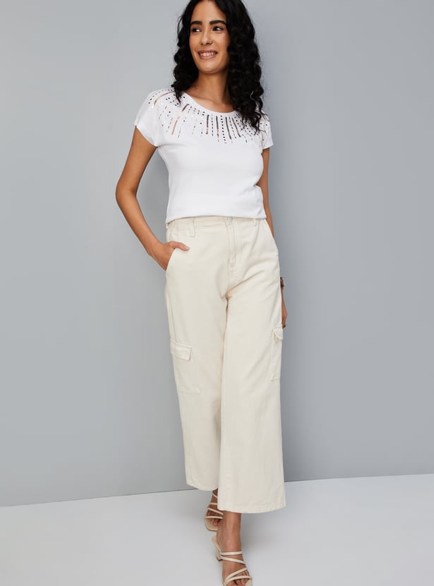 Women Sequinned T-shirt