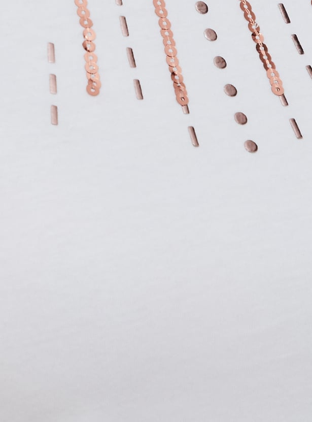 Women Sequinned T-shirt