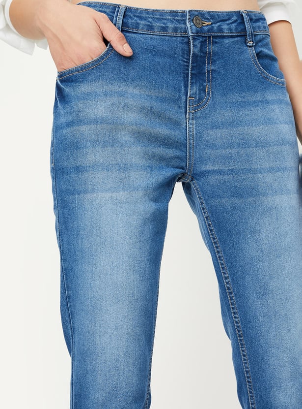 Women Washed Skinny Fit Jeans