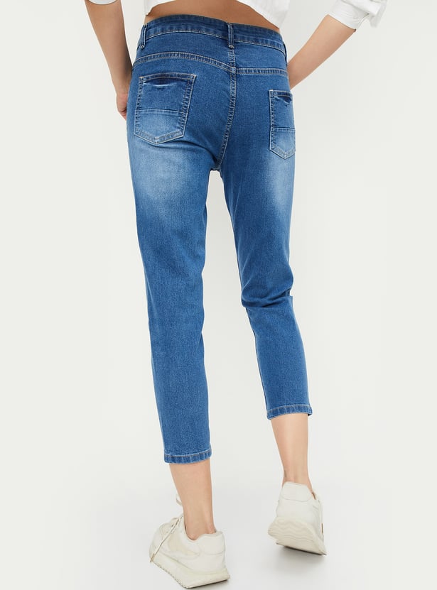 Women Washed Skinny Fit Jeans