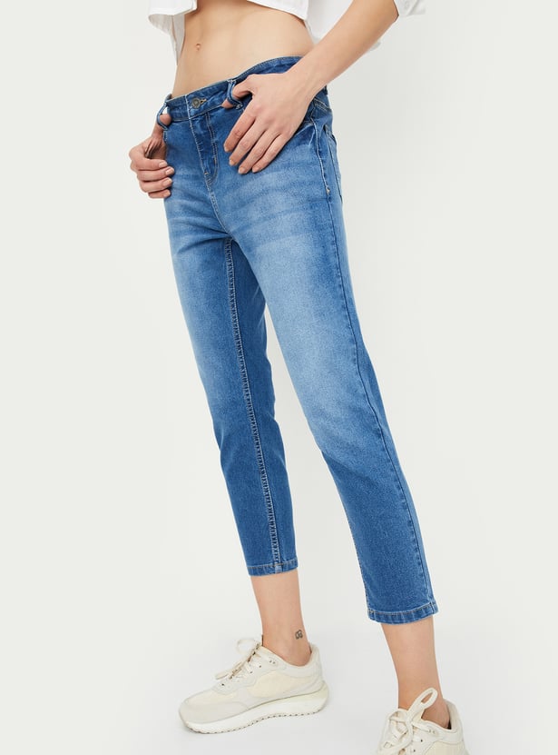 Women Washed Skinny Fit Jeans