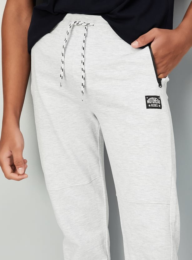 Boys Solid Knit Joggers