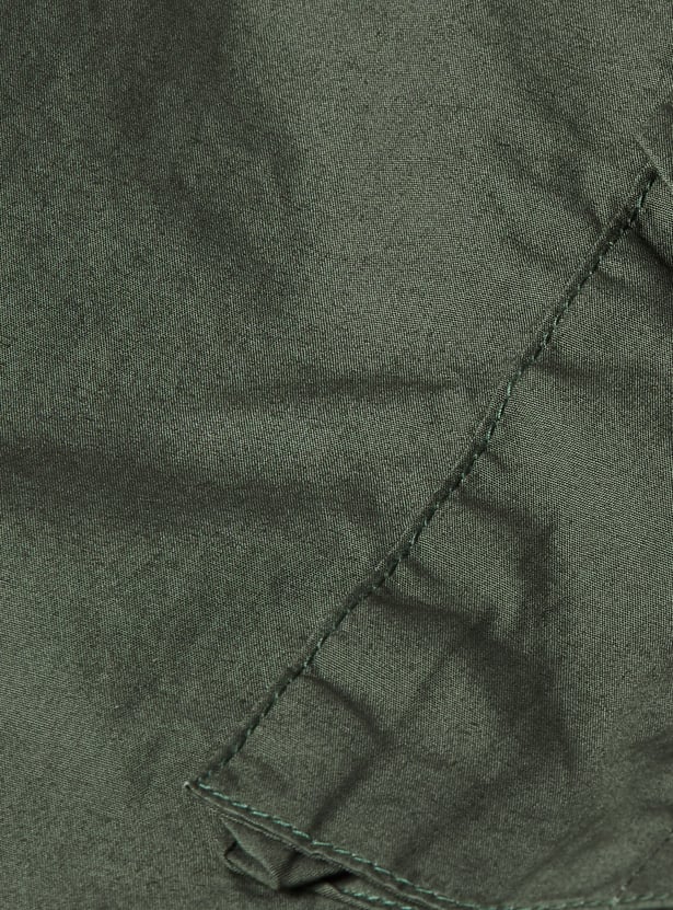 Boys Solid Cargo Shorts