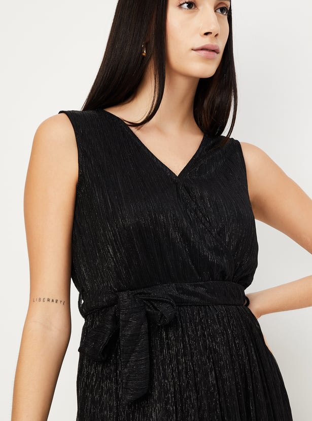 strapless open back dress Hold And Squeeze Me Pleated Dress (Online Exclusive) – Shoptiques main image 0