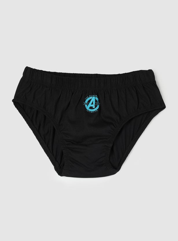 Boys Avengers Printed Elasticated Briefs - Pack of 3