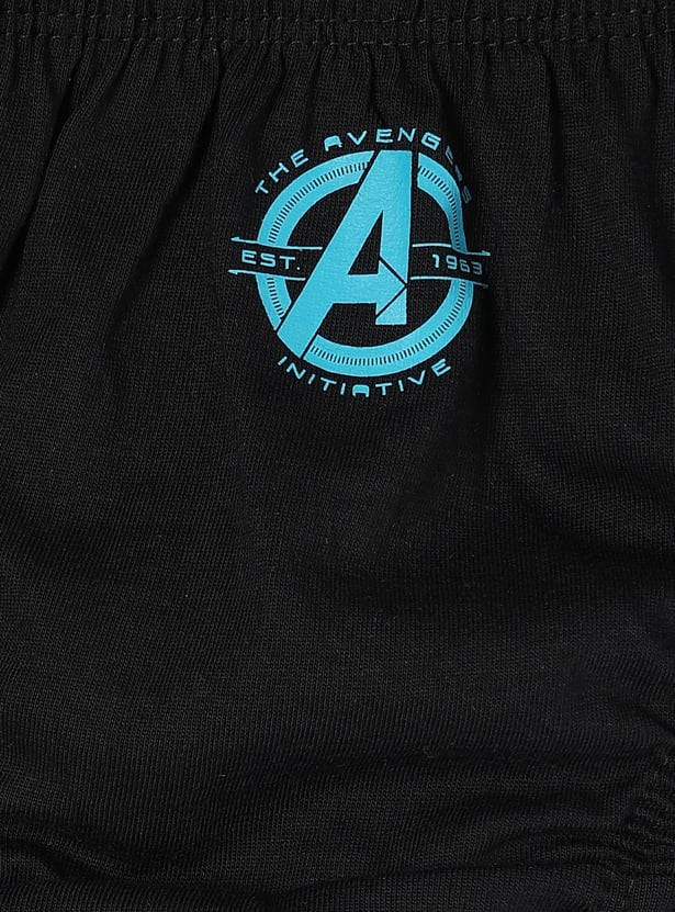 Boys Avengers Printed Elasticated Briefs - Pack of 3