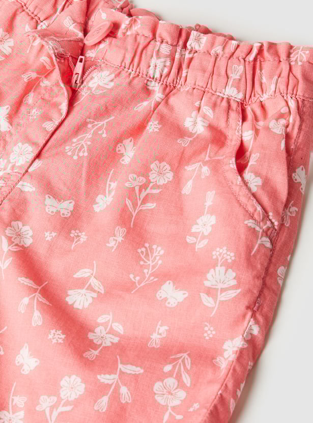 Girls Printed Woven Shorts