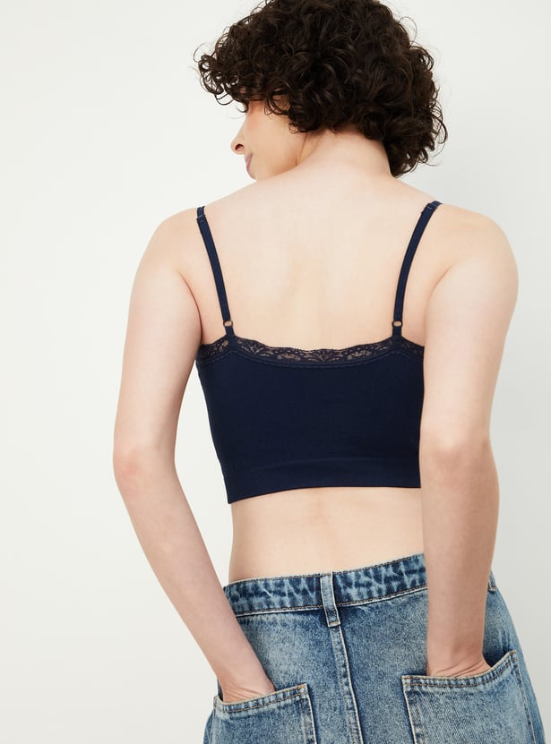 Women Lace Detail Cami Bra