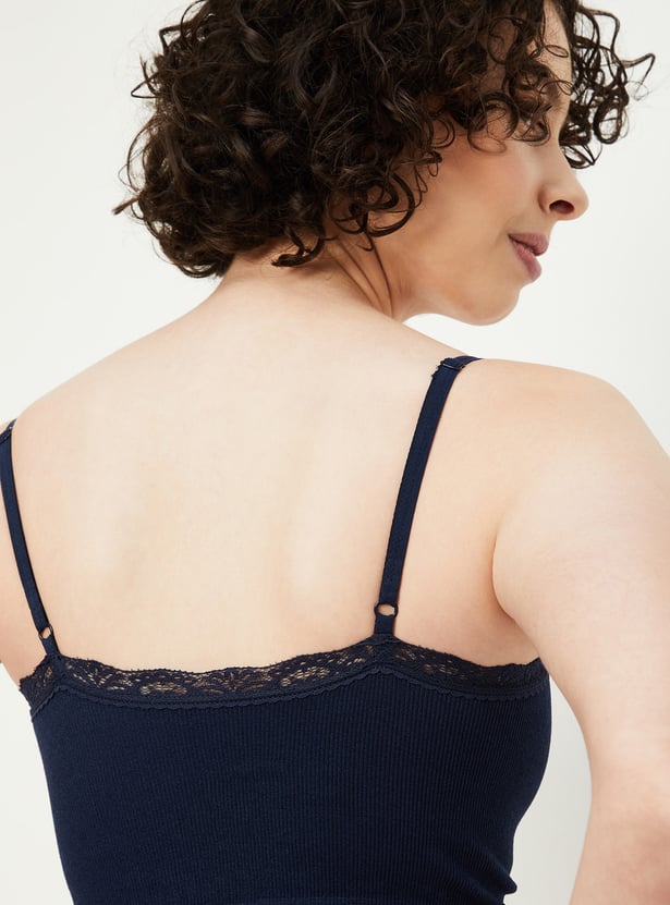 Women Lace Detail Cami Bra