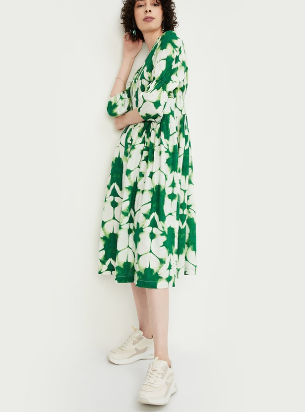 Women Tie & Dye Midi Dress