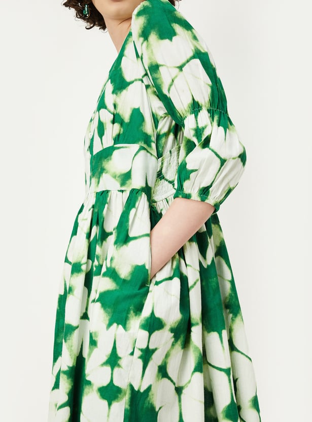 Women Tie & Dye Midi Dress