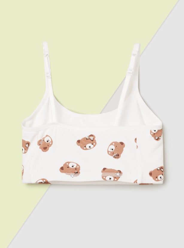 Girls Solid Beginner Bra - Pack of 2