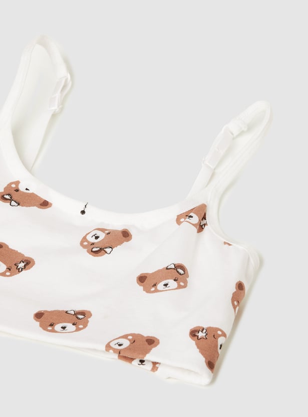 Girls Solid Beginner Bra - Pack of 2