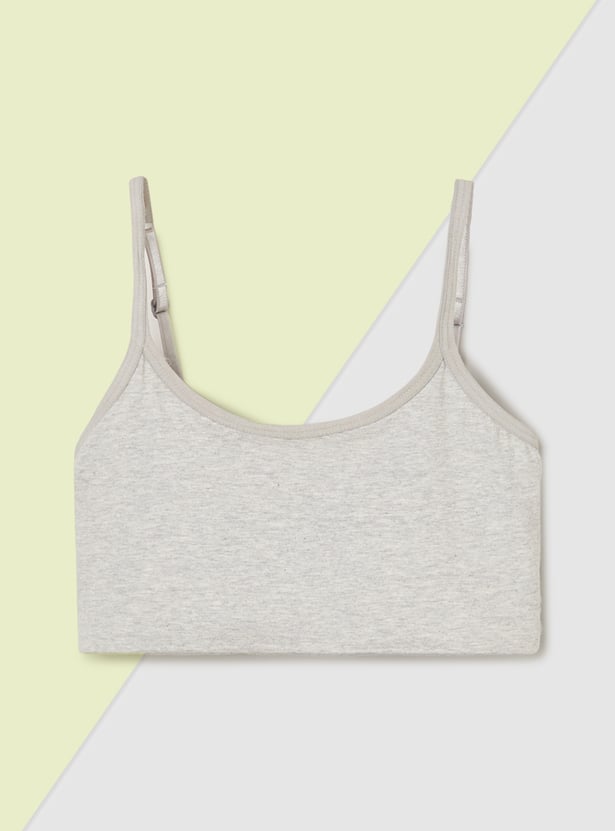 Girls Solid Beginner Bra - Pack of 2