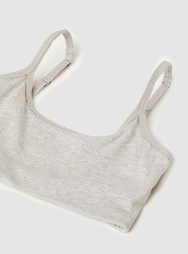 Girls Solid Beginner Bra - Pack of 2