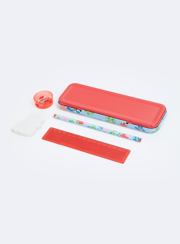 Kids Peppa Pig Printed Pencil Box Gift Set