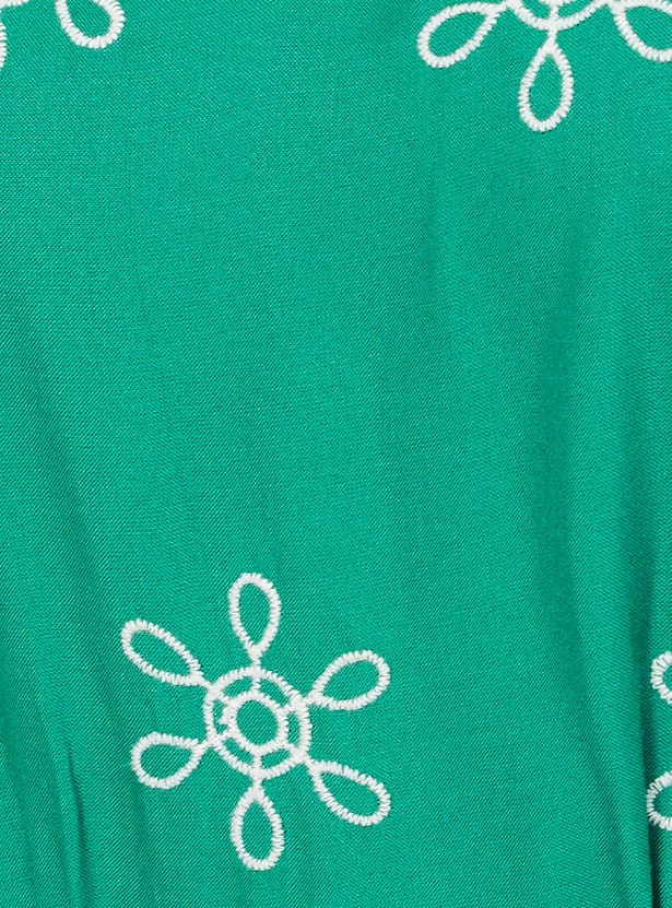 Women Embroidered Midi Dress