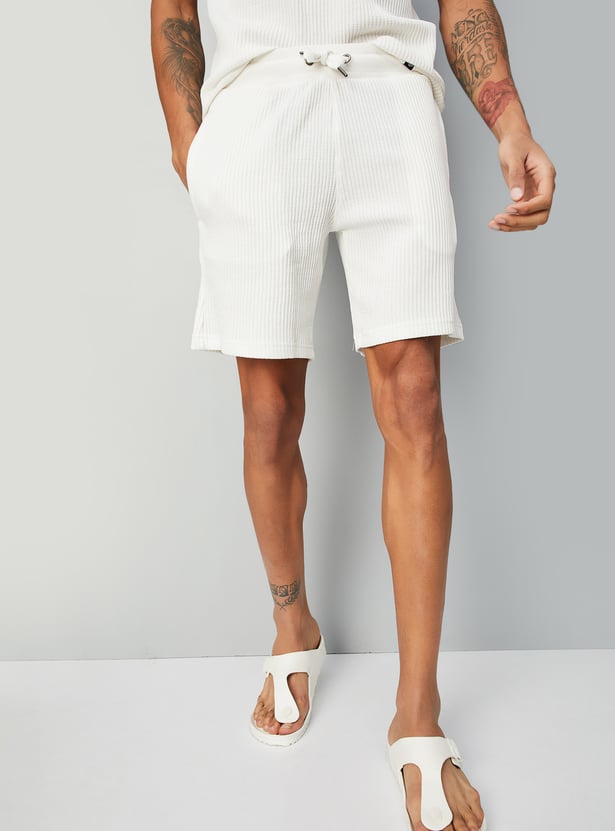 Men Knitted Lounge Shorts