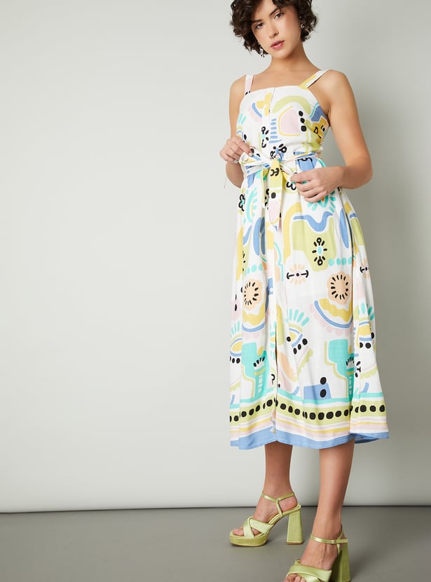 Women Printed Fit & Flare Dress