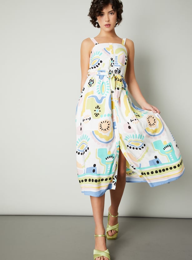 Women Printed Fit & Flare Dress