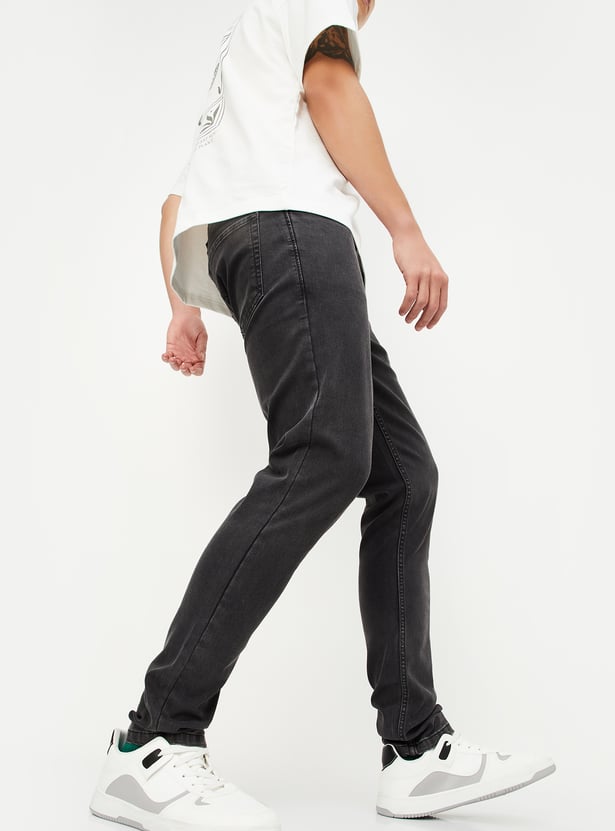 Men Washed Skinny Fit Jeans