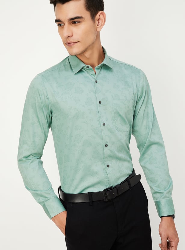 Men Regular Fit Printed Formal Shirt