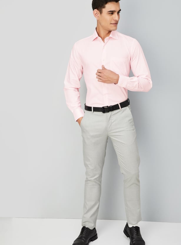 Men Regular Fit Striped Formal Shirt