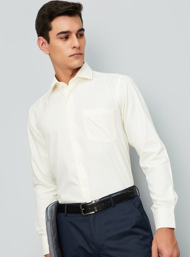 Men Regular Fit Woven Formal Shirt